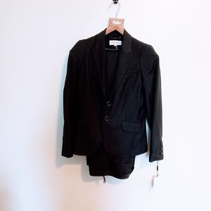 Calvin Klein Charcoal Pinstripe Blazer